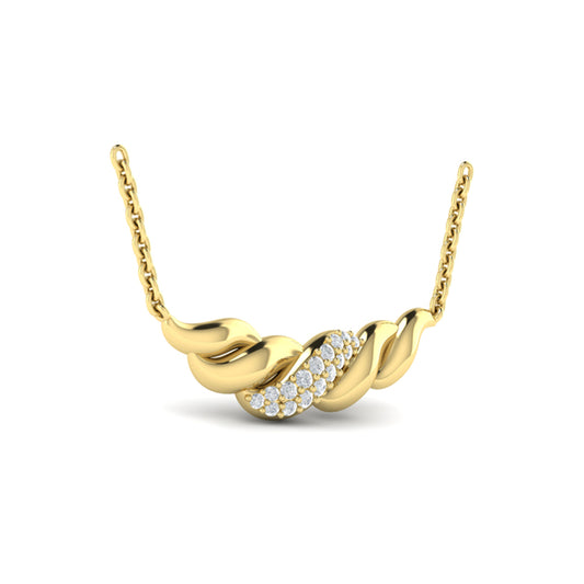 Twist Crescent Necklace