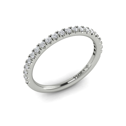 Matching Bands Wedding Band in 14K White Gold by Vlora Bridal