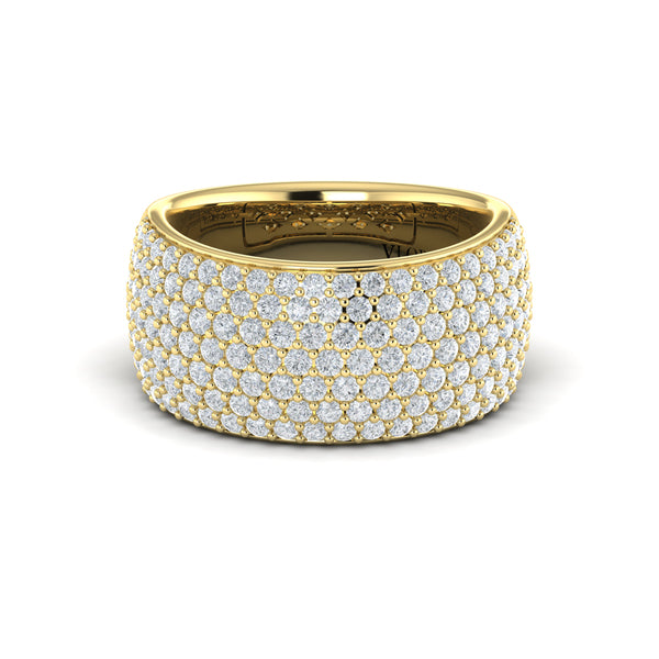 Diamond Multi-Row Statement Ring