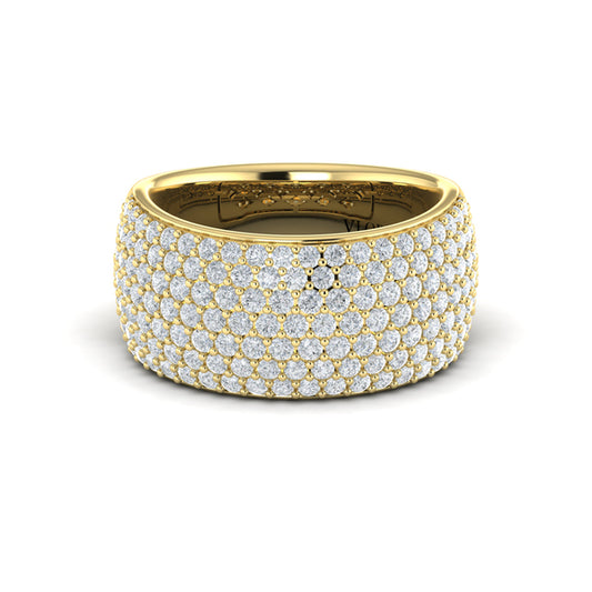 Diamond Multi-Row Statement Ring