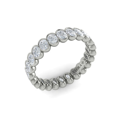 Eternity Bands Wedding Band in Platinum by Vlora Bridal