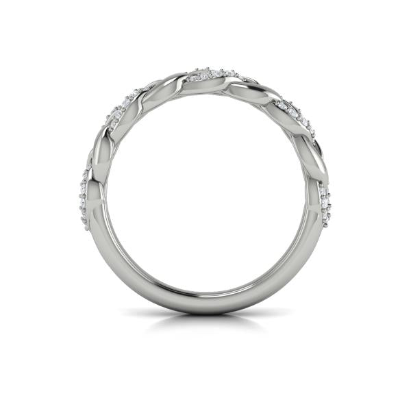 Stackable Bands Wedding Band in Platinum by Vlora Bridal