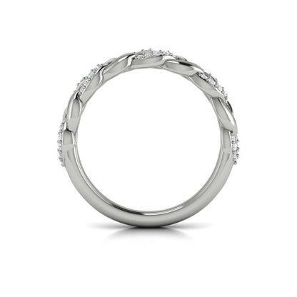 Stackable Bands Wedding Band in Platinum by Vlora Bridal