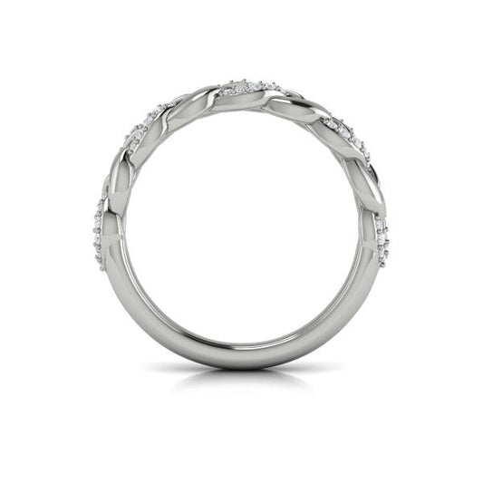 Stackable Bands Wedding Band in Platinum by Vlora Bridal