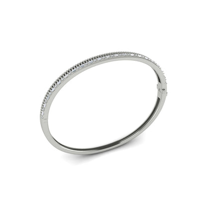 Channeled Diamond Bangle