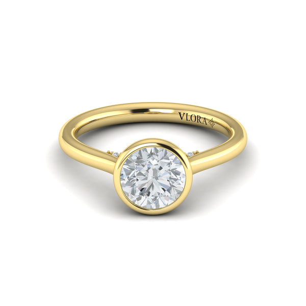 Singular Round Bezel Engagement Ring