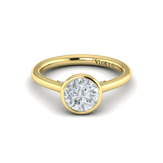Singular Round Bezel Engagement Ring