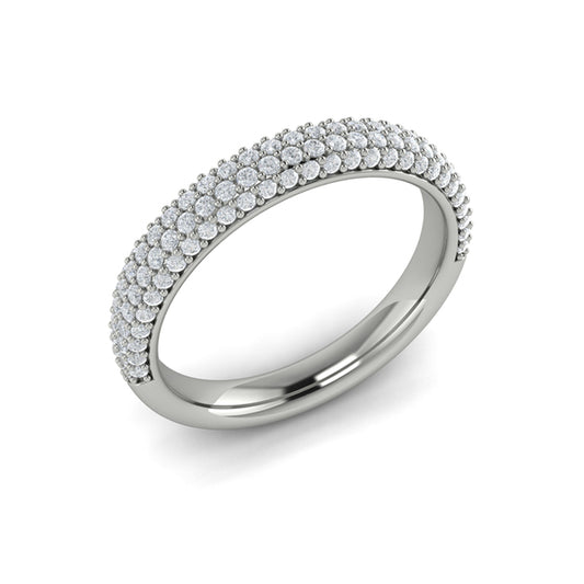 Stackable Bands Wedding Band in Platinum by Vlora Bridal