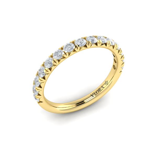 Matching Bands Wedding Band in 14K Yellow Gold by Vlora Bridal