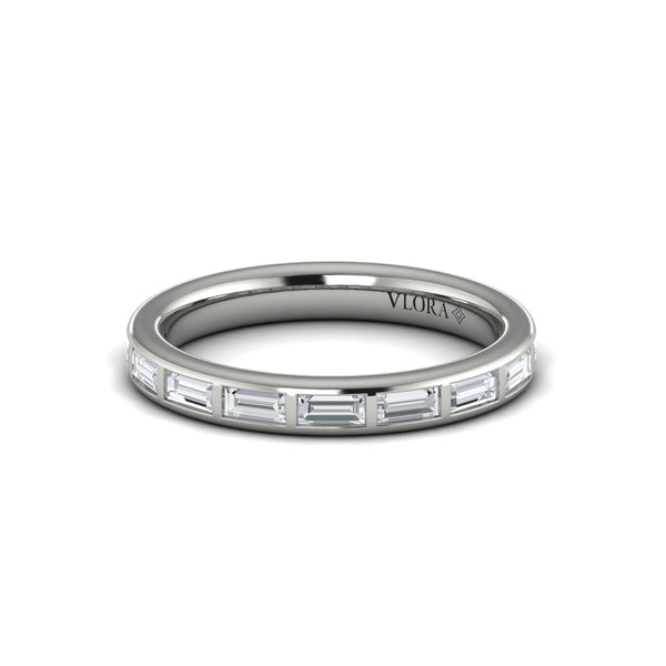 Matching Bands Wedding Band in Platinum by Vlora Bridal