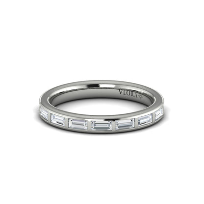Matching Bands Wedding Band in Platinum by Vlora Bridal
