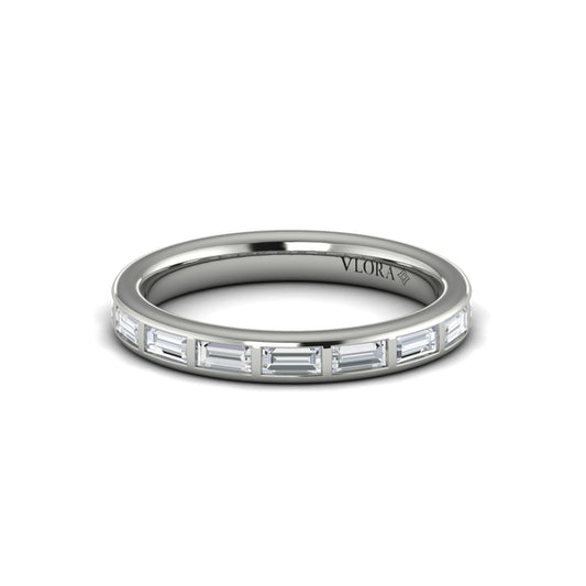 Matching Bands Wedding Band in Platinum by Vlora Bridal