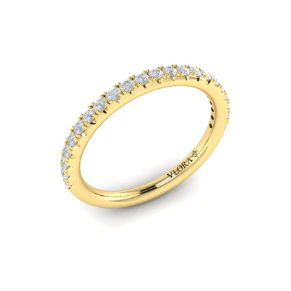 Matching Bands Wedding Band in 14K Yellow Gold by Vlora Bridal
