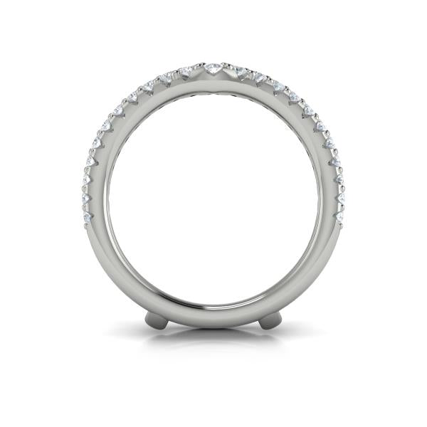 Enhancer Wedding Band in Platinum by Vlora Bridal