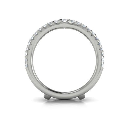 Enhancer Wedding Band in Platinum by Vlora Bridal