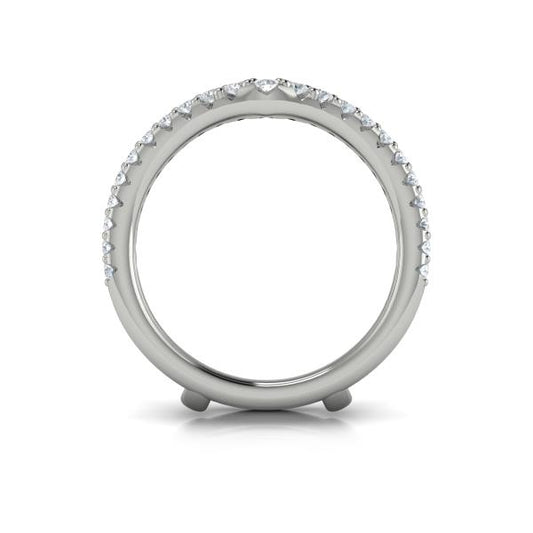 Enhancer Wedding Band in Platinum by Vlora Bridal