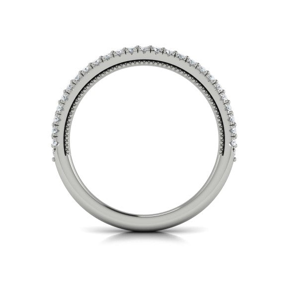 Matching Bands Wedding Band in Platinum by Vlora Bridal