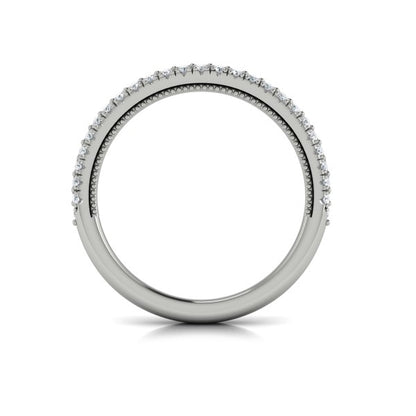 Matching Bands Wedding Band in Platinum by Vlora Bridal