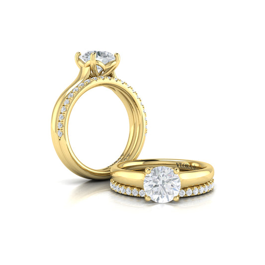 Classic Cathedral Solitaire Engagement Ring