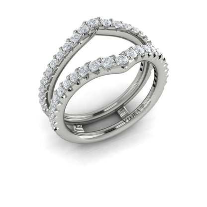 Enhancer Wedding Band in Platinum by Vlora Bridal