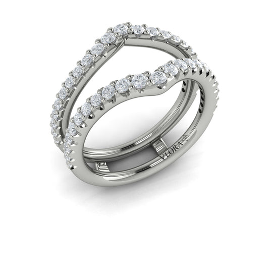 Enhancer Wedding Band in Platinum by Vlora Bridal