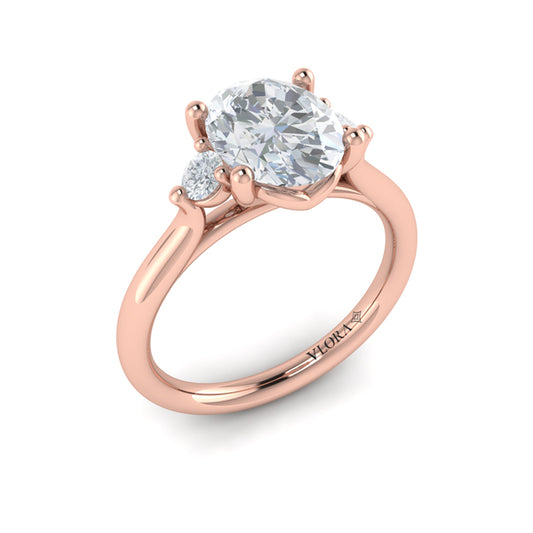 Crown Set Diamond Solitaire Engagement Ring