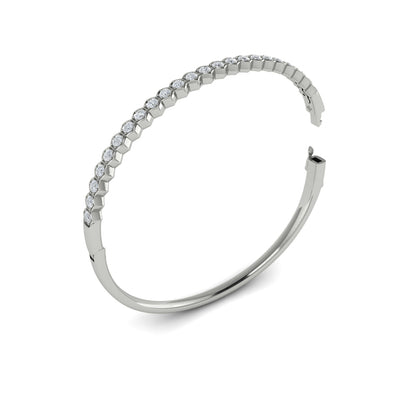 Diamond Honeycomb Bangle