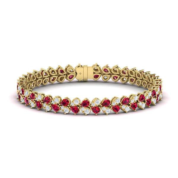 Diamond and Ruby Bracelet