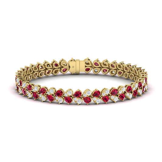 Diamond and Ruby Bracelet
