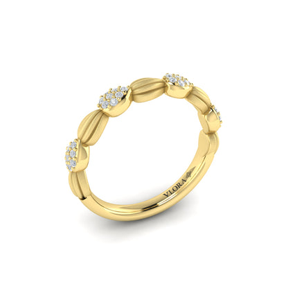 Cascade Ring with Satin Finish