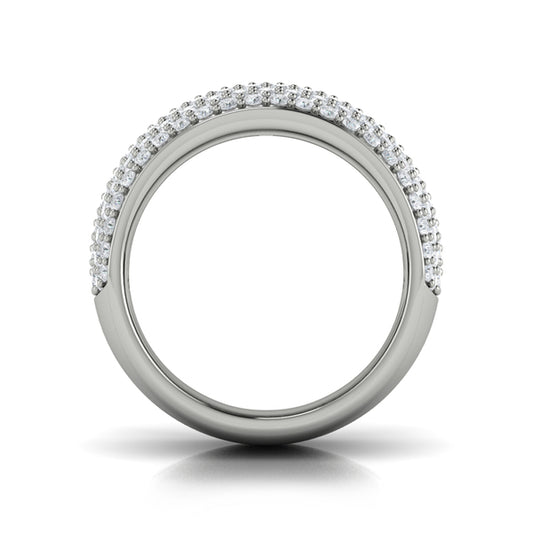 Diamond Multi-Row Statement Ring