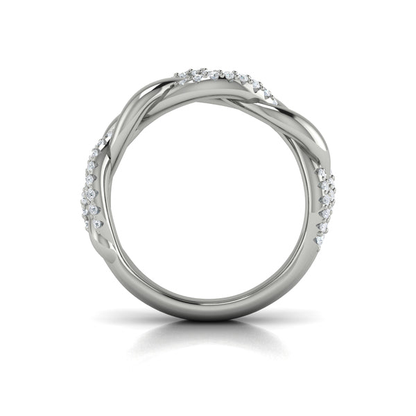 Alternating Diamond Twist Ring