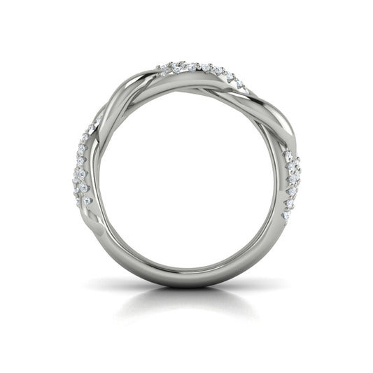Alternating Diamond Twist Ring