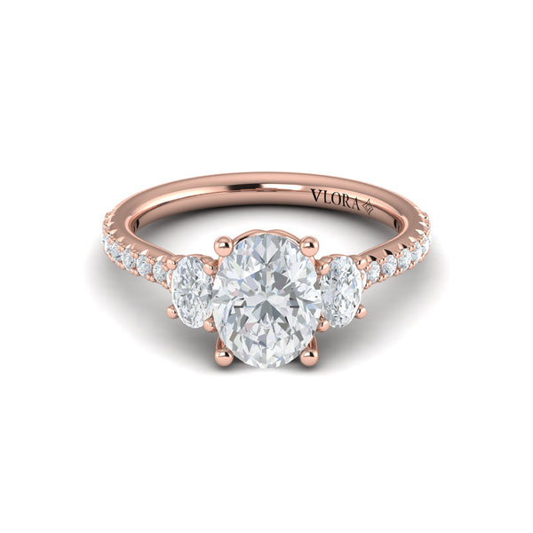 Tapestry Oval Trilogy Engagement Ring