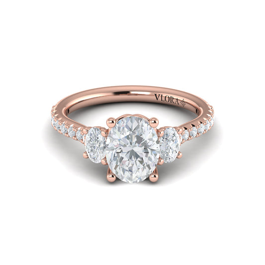 Tapestry Oval Trilogy Engagement Ring