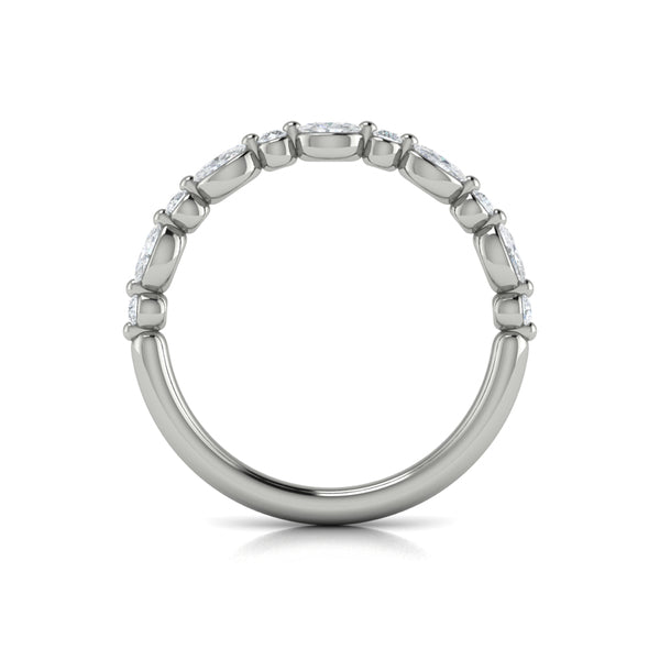 Stackable Bands Wedding Band in Platinum by Vlora Bridal