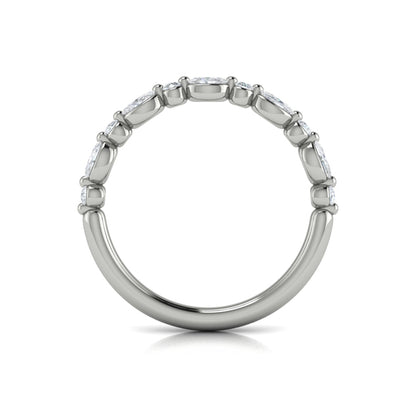 Stackable Bands Wedding Band in Platinum by Vlora Bridal