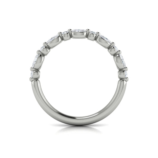 Stackable Bands Wedding Band in Platinum by Vlora Bridal
