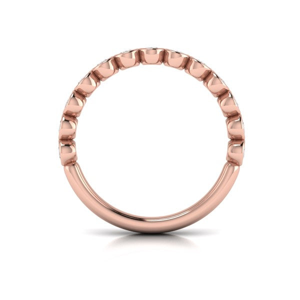 Bezel-Set Stackable Band