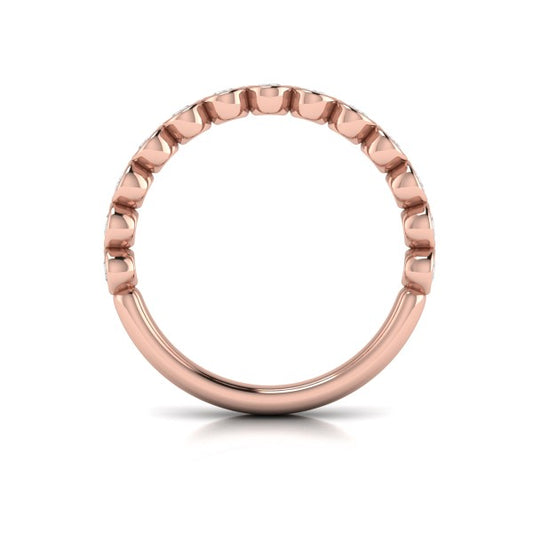 Bezel-Set Stackable Band