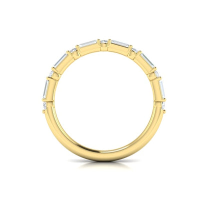 Matching Bands Wedding Band in 14K Yellow Gold by Vlora Bridal