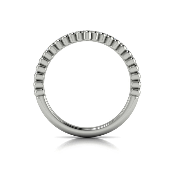 Contour Bands Wedding Band in Platinum by Vlora Bridal