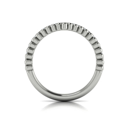 Contour Bands Wedding Band in Platinum by Vlora Bridal