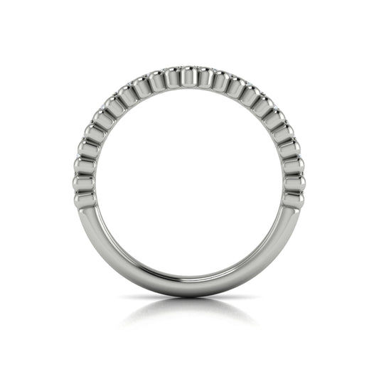 Contour Bands Wedding Band in Platinum by Vlora Bridal