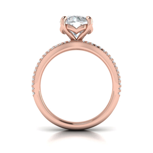 Bold Pave Engagement Ring