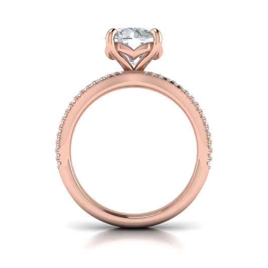 Bold Pave Engagement Ring