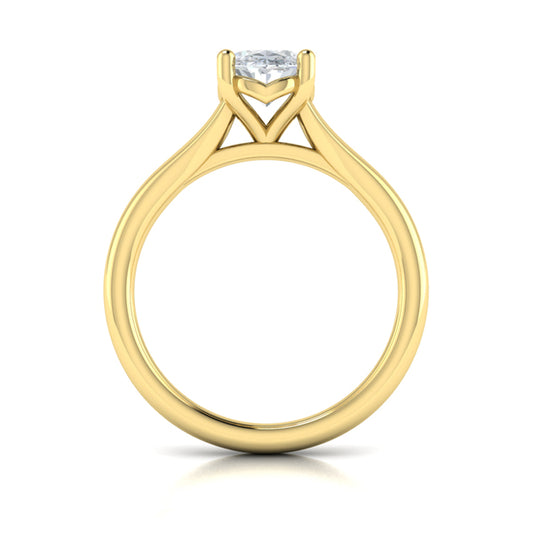 Graceful Solitaire Engagement Ring