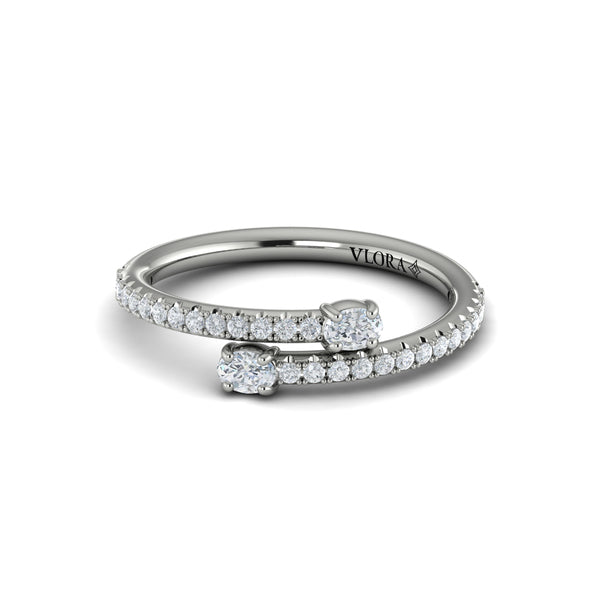 Stackable Bands Wedding Band in Platinum by Vlora Bridal