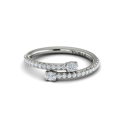 Stackable Bands Wedding Band in Platinum by Vlora Bridal