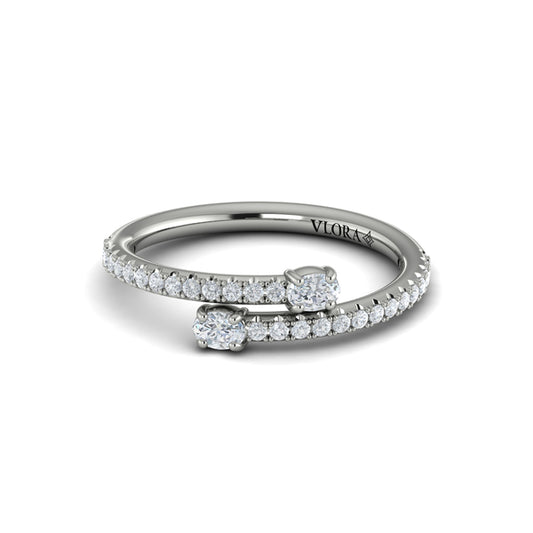 Stackable Bands Wedding Band in Platinum by Vlora Bridal